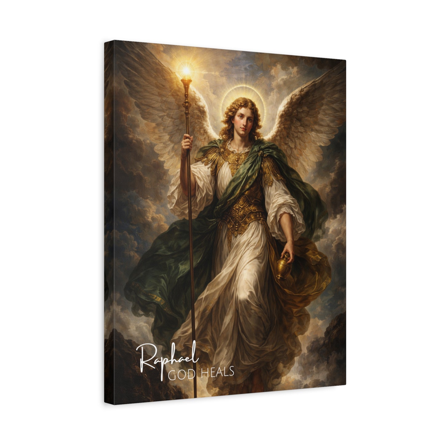 Archangel Raphael God Heals Canvas Wall Art