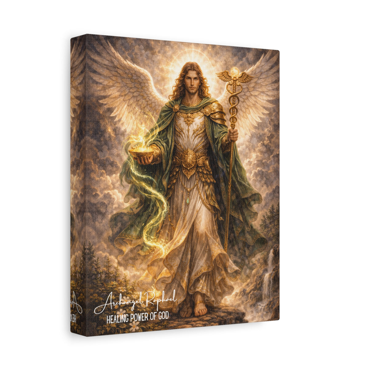 Archangel Raphael Canvas Wall Art