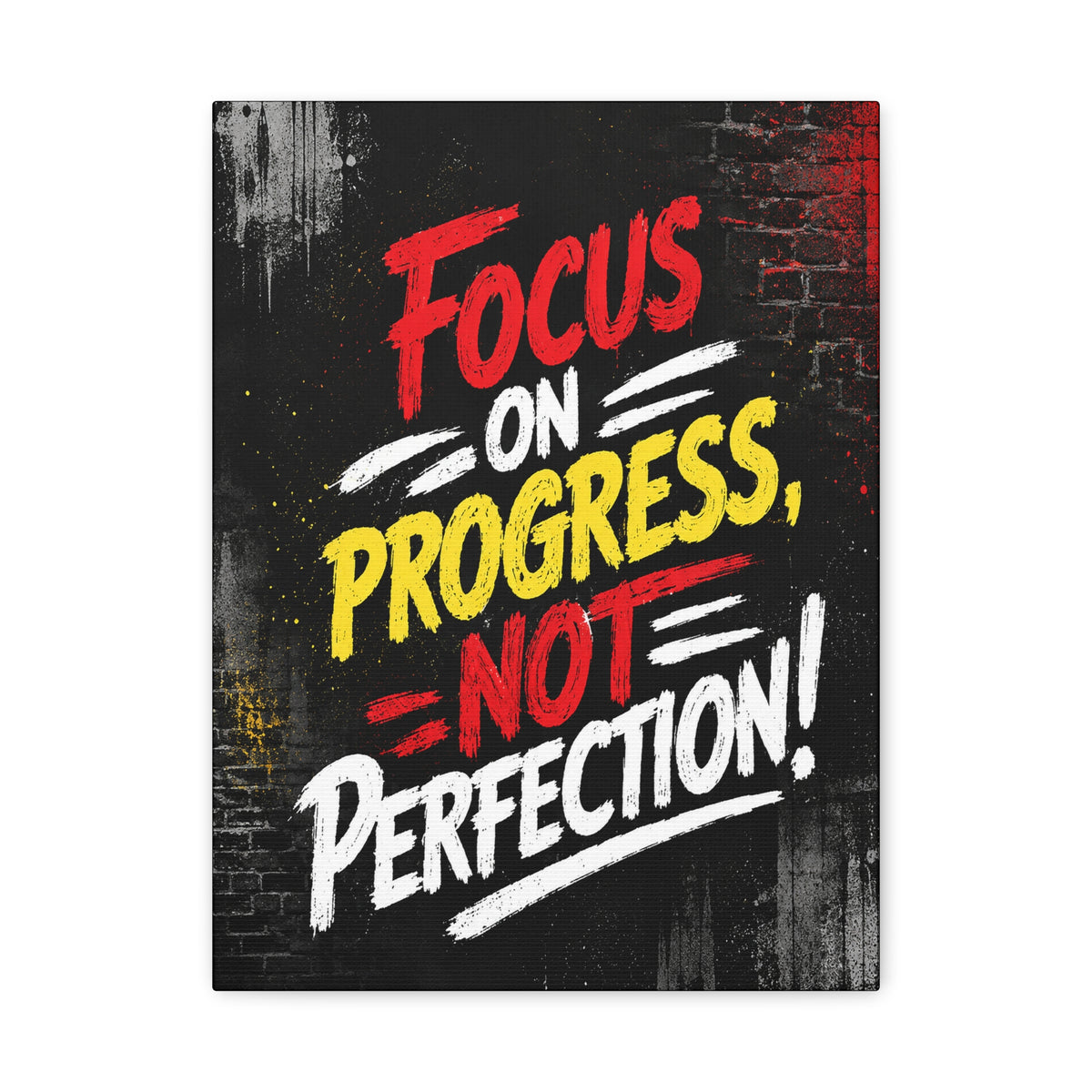 Focus on Progress Canvas Wall Art
