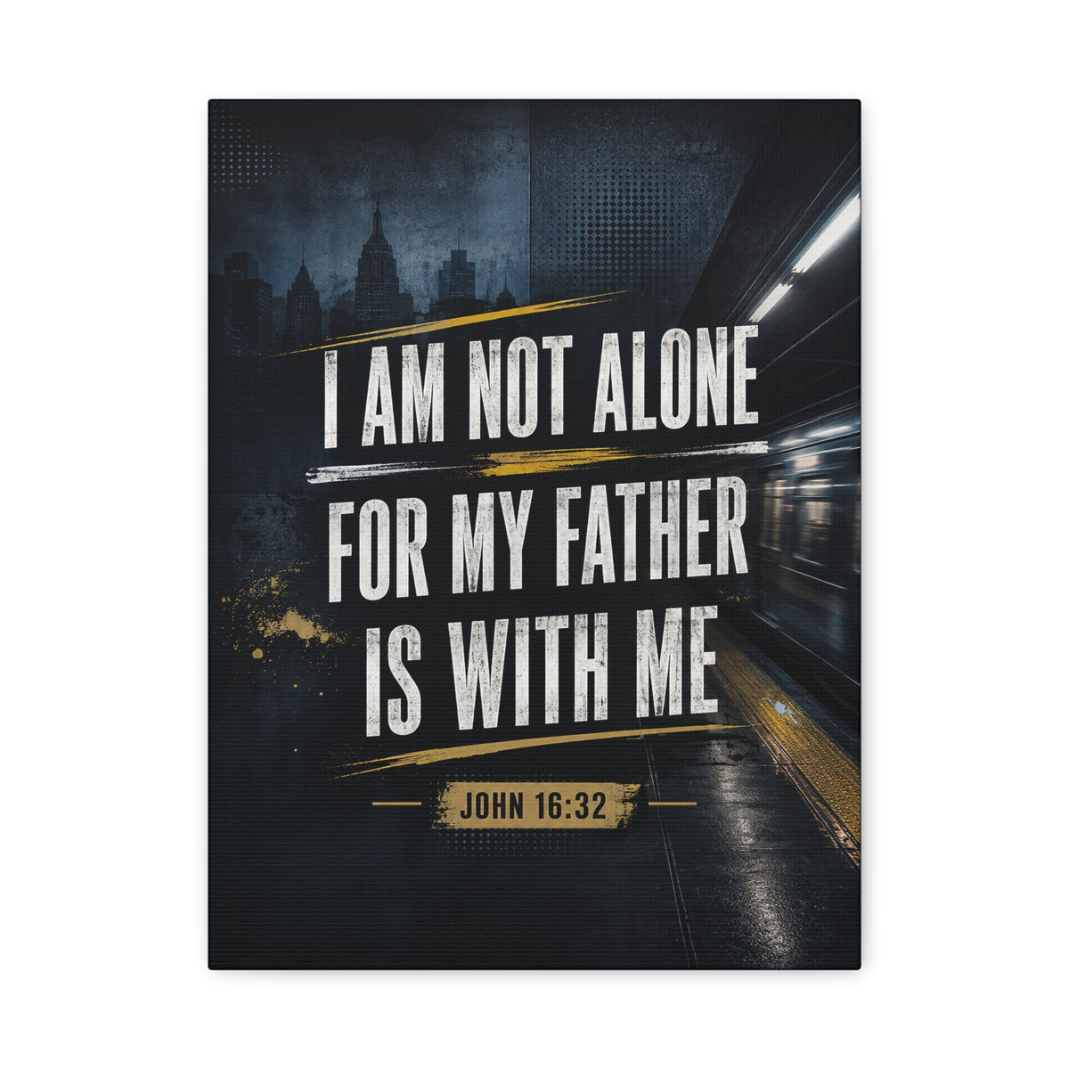John 16:32 Bible Verse Canvas Wall Art