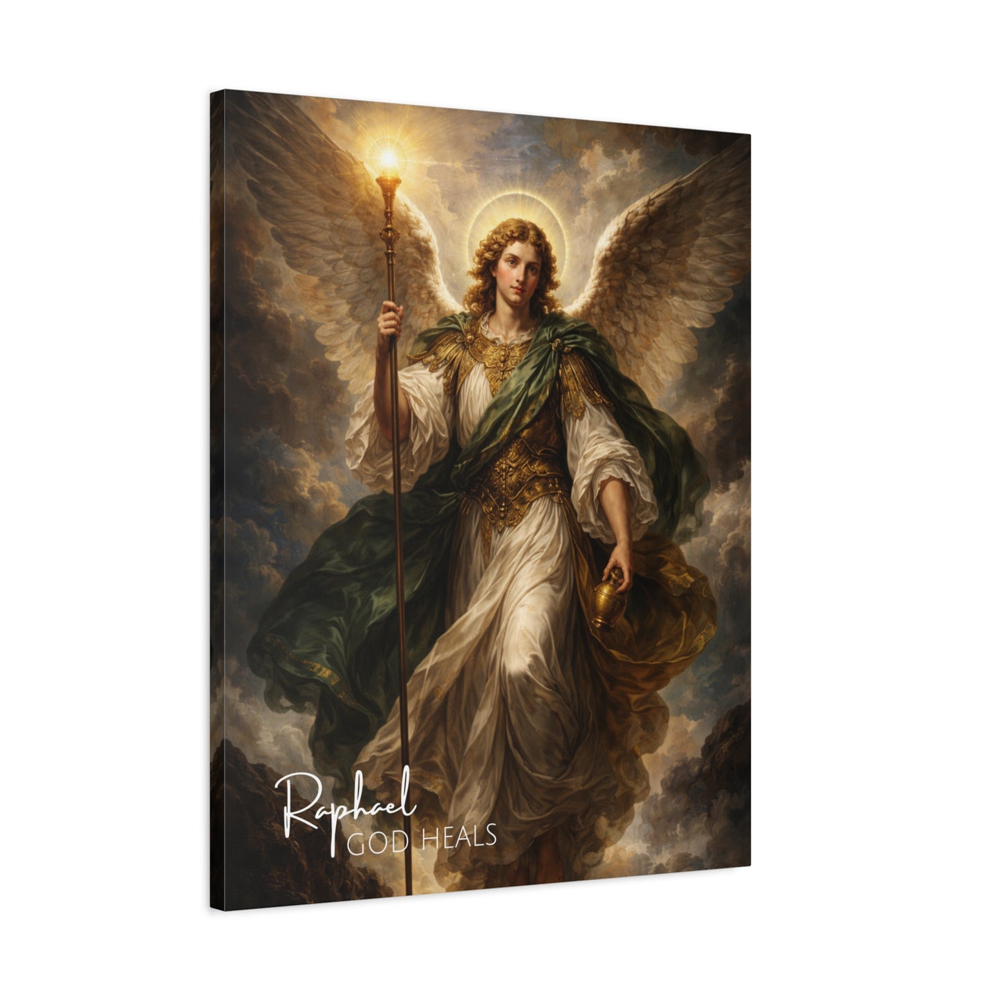 Archangel Raphael God Heals Canvas Wall Art