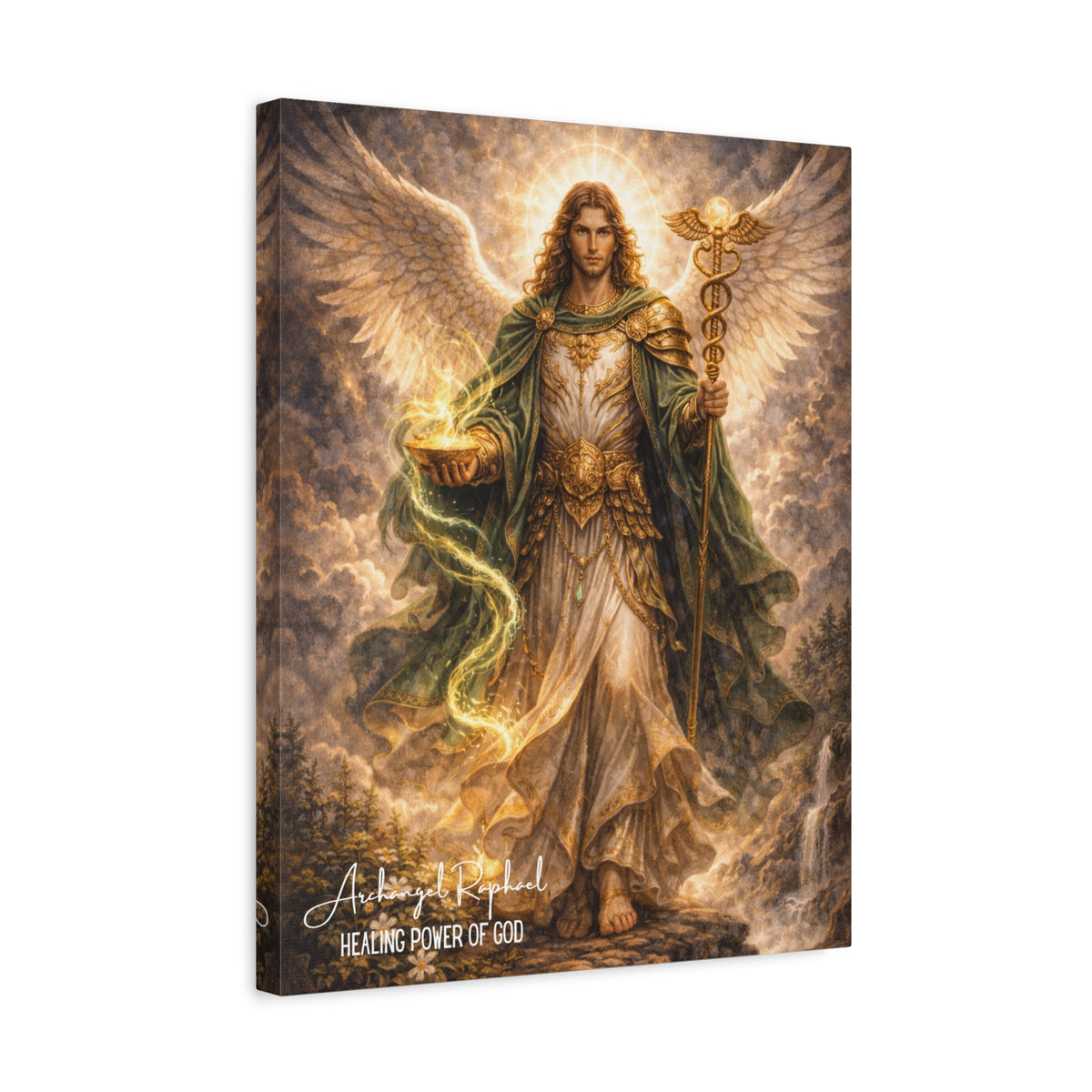 Archangel Raphael Canvas Wall Art