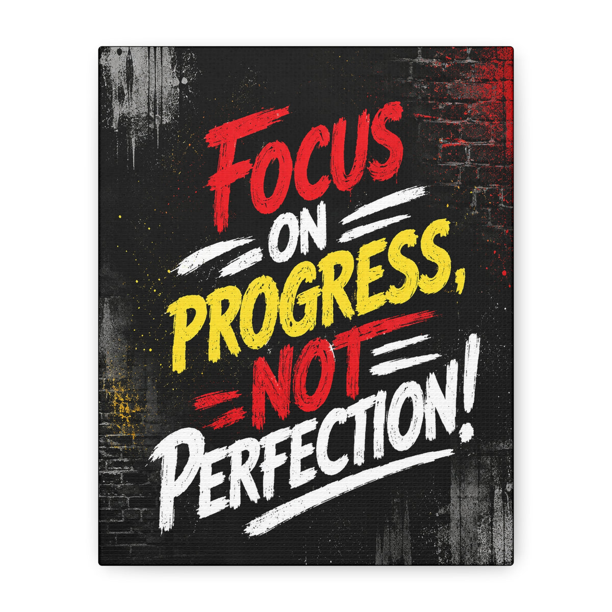 Focus on Progress Canvas Wall Art product artwork
