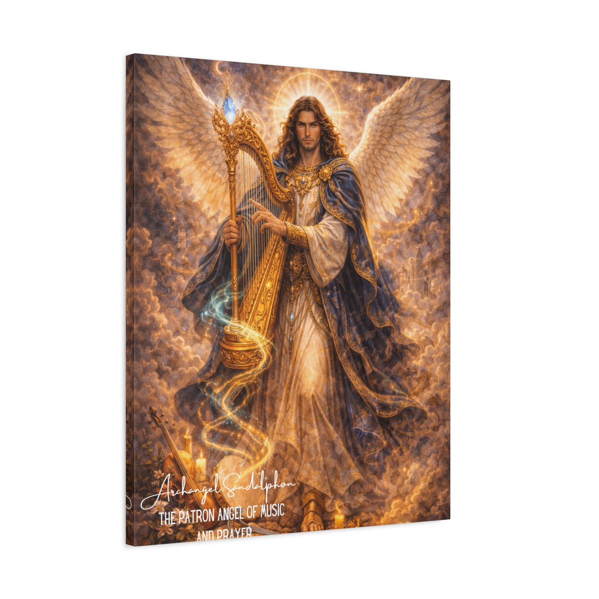 Archangel Sandalphon Music and Prayer Wall Art