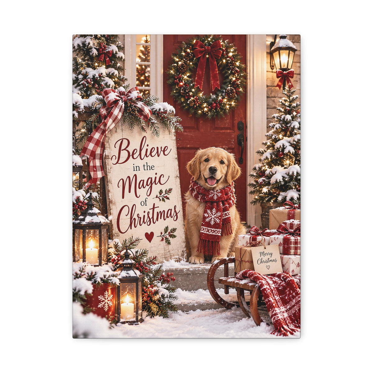 Believe in the Magic of Christmas Canvas Wall Art