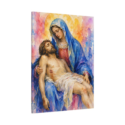 The Pieta Mary and Jesus Canvas Wall Art