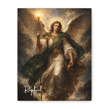 Archangel Raphael God Heals Canvas Wall Art