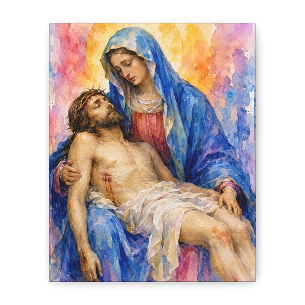 The Pieta Mary and Jesus Canvas Wall Art product artwork