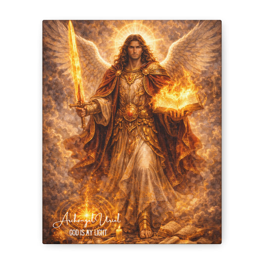 Archangel Uriel Canvas Wall Art product artwork