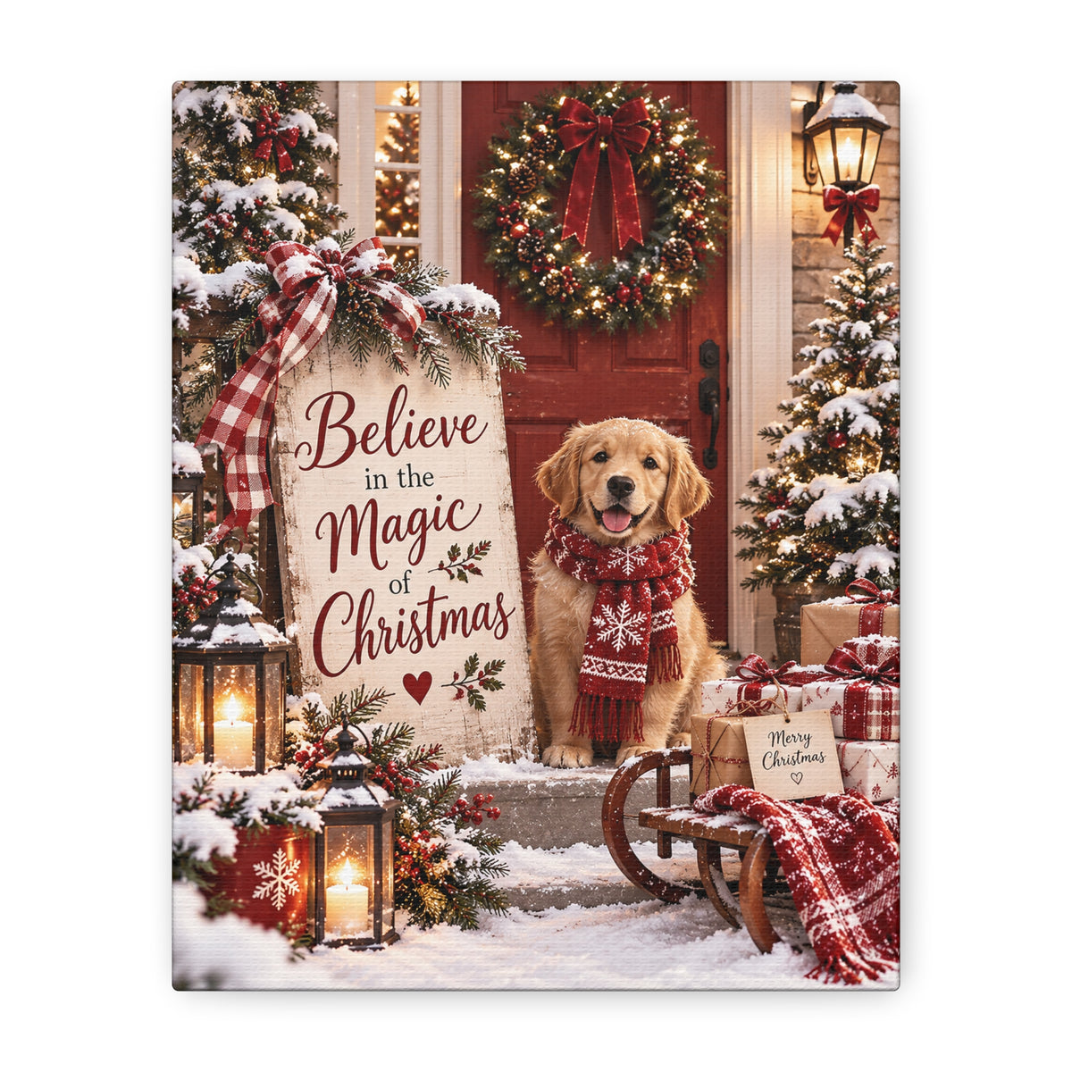 Believe in the Magic of Christmas Canvas Wall Art