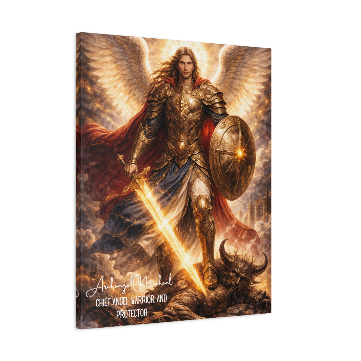 Archangel Michael Canvas Wall Art