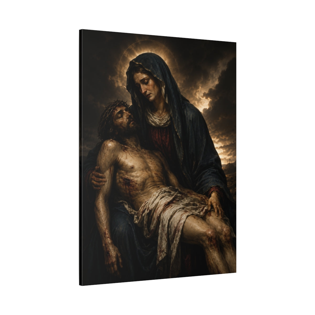 Jesus and Mary The Pieta Canvas Wall Art