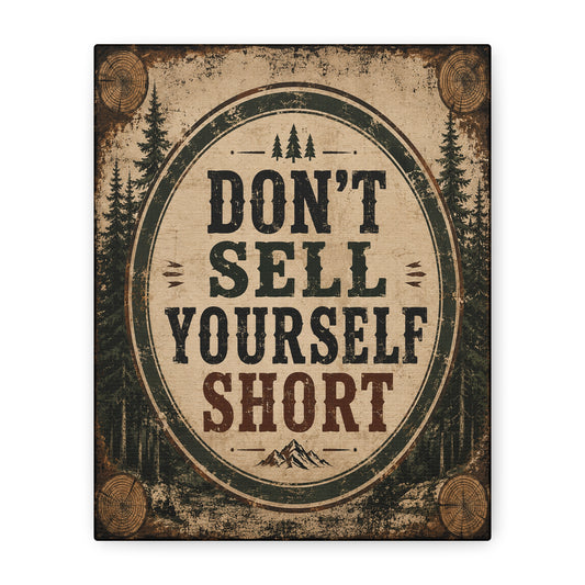 Don't Sell Yourself Canvas Wall Art product artwork