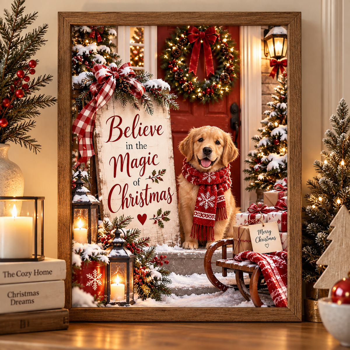 Believe in the Magic of Christmas Canvas Wall Art