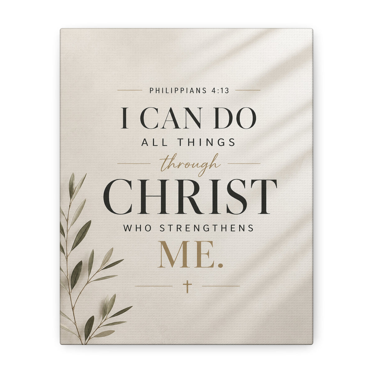 Philippians 4:13 I Can Do All Things Canvas Art product artwork