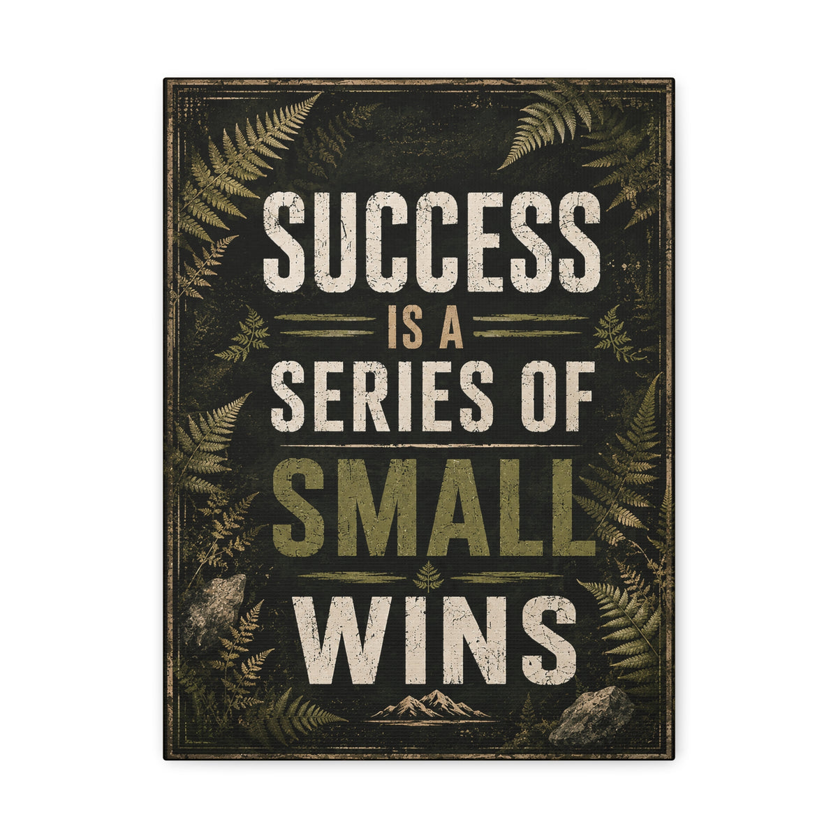 Success Is a Series of Small Wins Canvas Wall Art