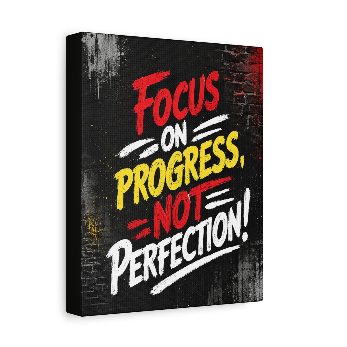Focus on Progress Canvas Wall Art