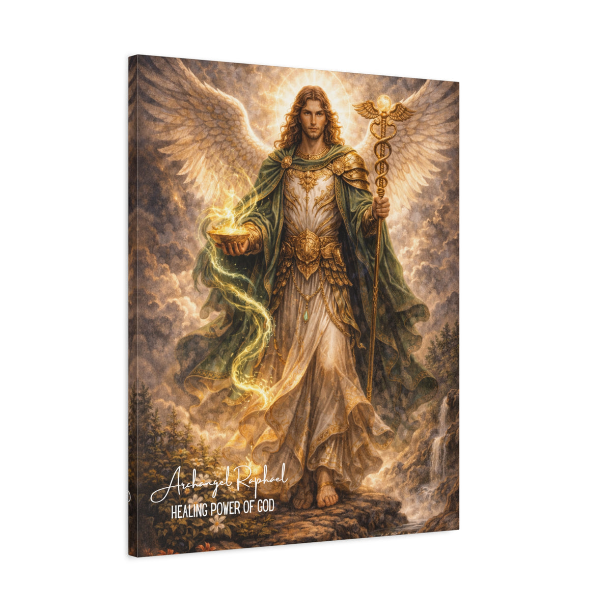 Archangel Raphael Canvas Wall Art