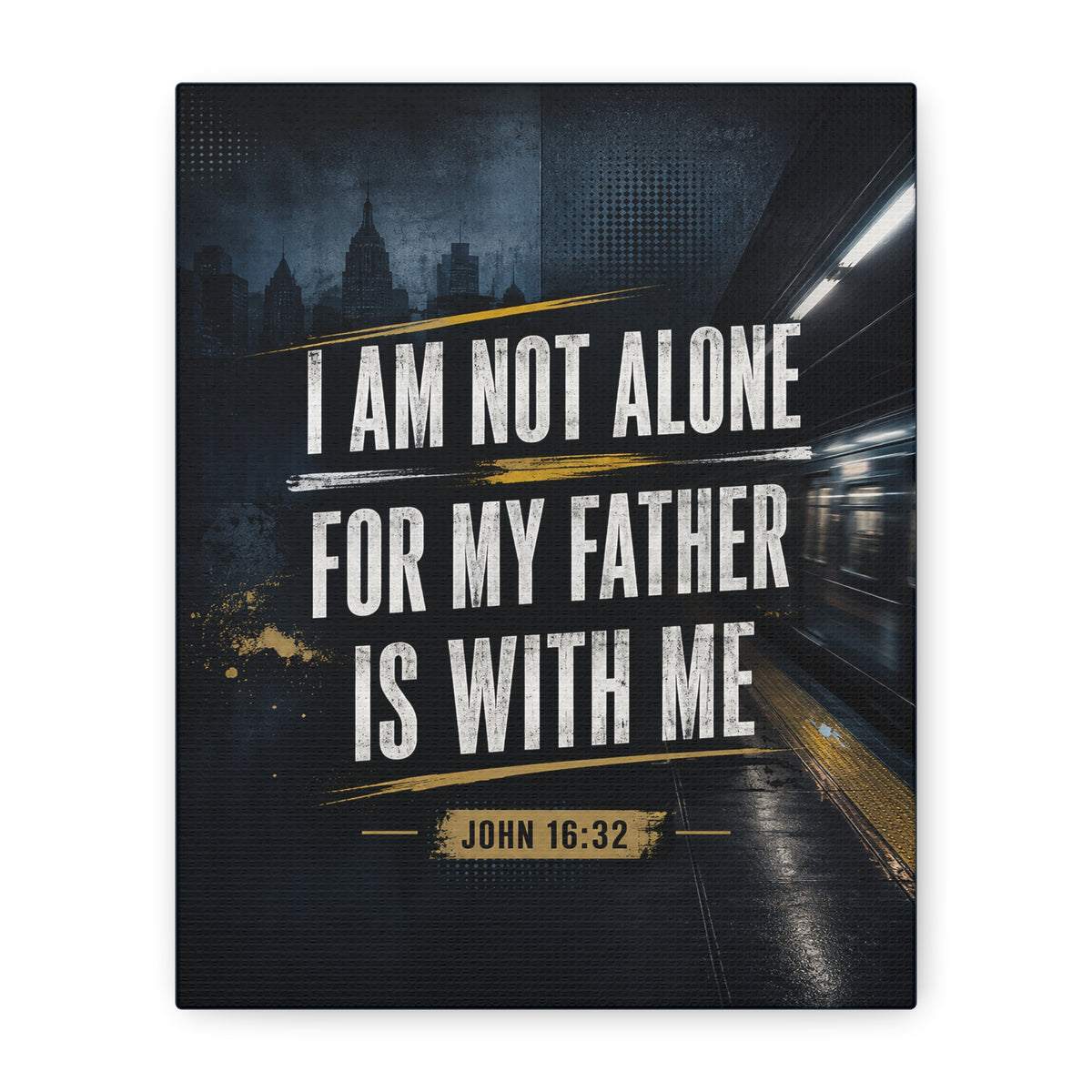 John 16:32 Bible Verse Canvas Wall Art product artwork