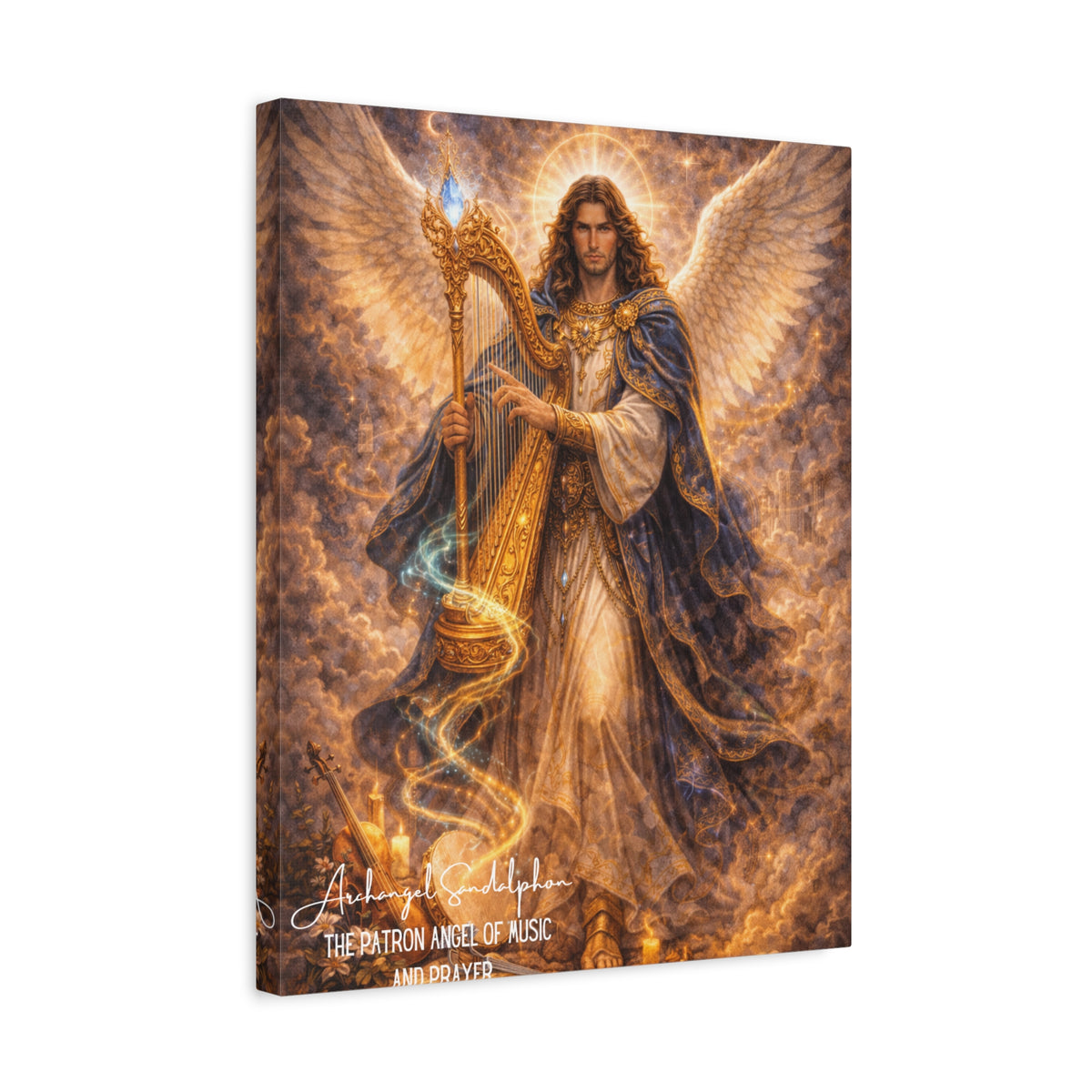Archangel Sandalphon Music and Prayer Wall Art