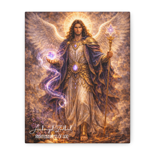 Archangel Zadkiel Canvas Wall Art product artwork