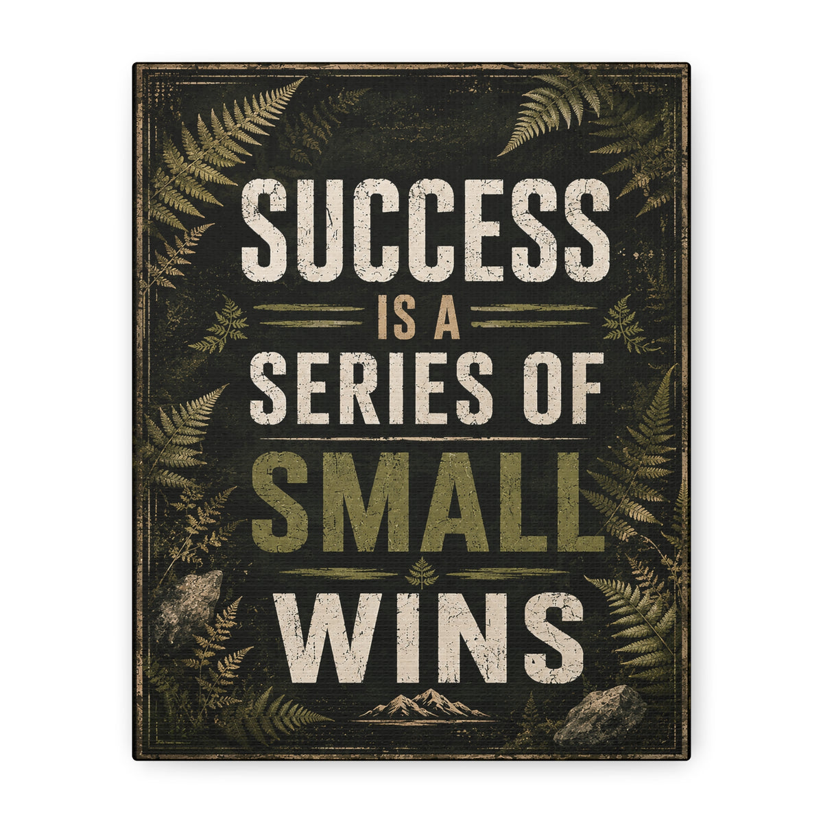 Success Is a Series of Small Wins Canvas Wall Art product artwork