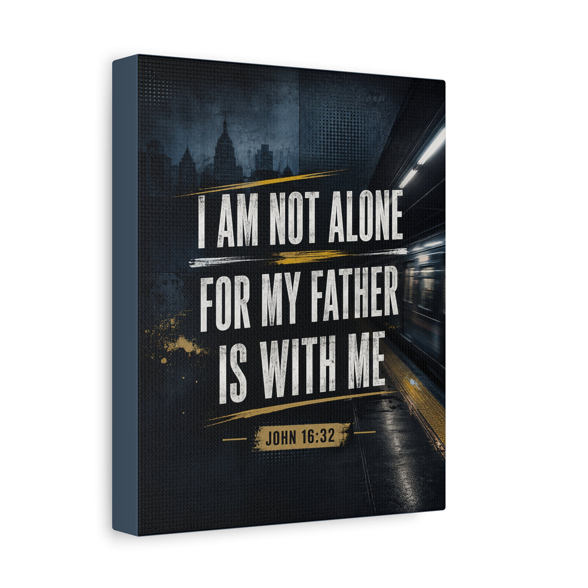 John 16:32 Bible Verse Canvas Wall Art