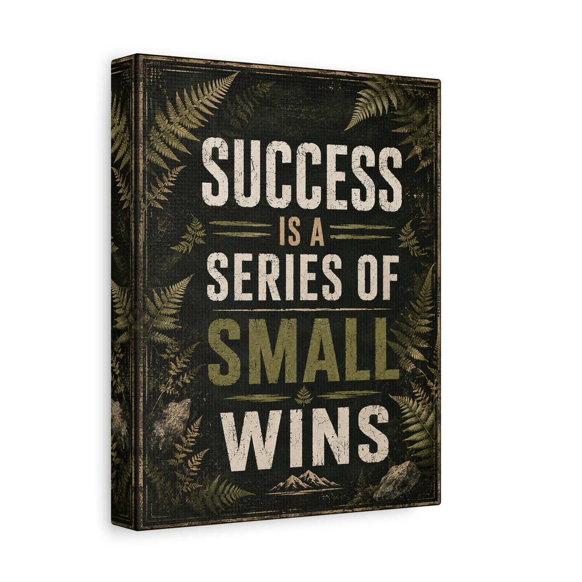 Success Is a Series of Small Wins Canvas Wall Art