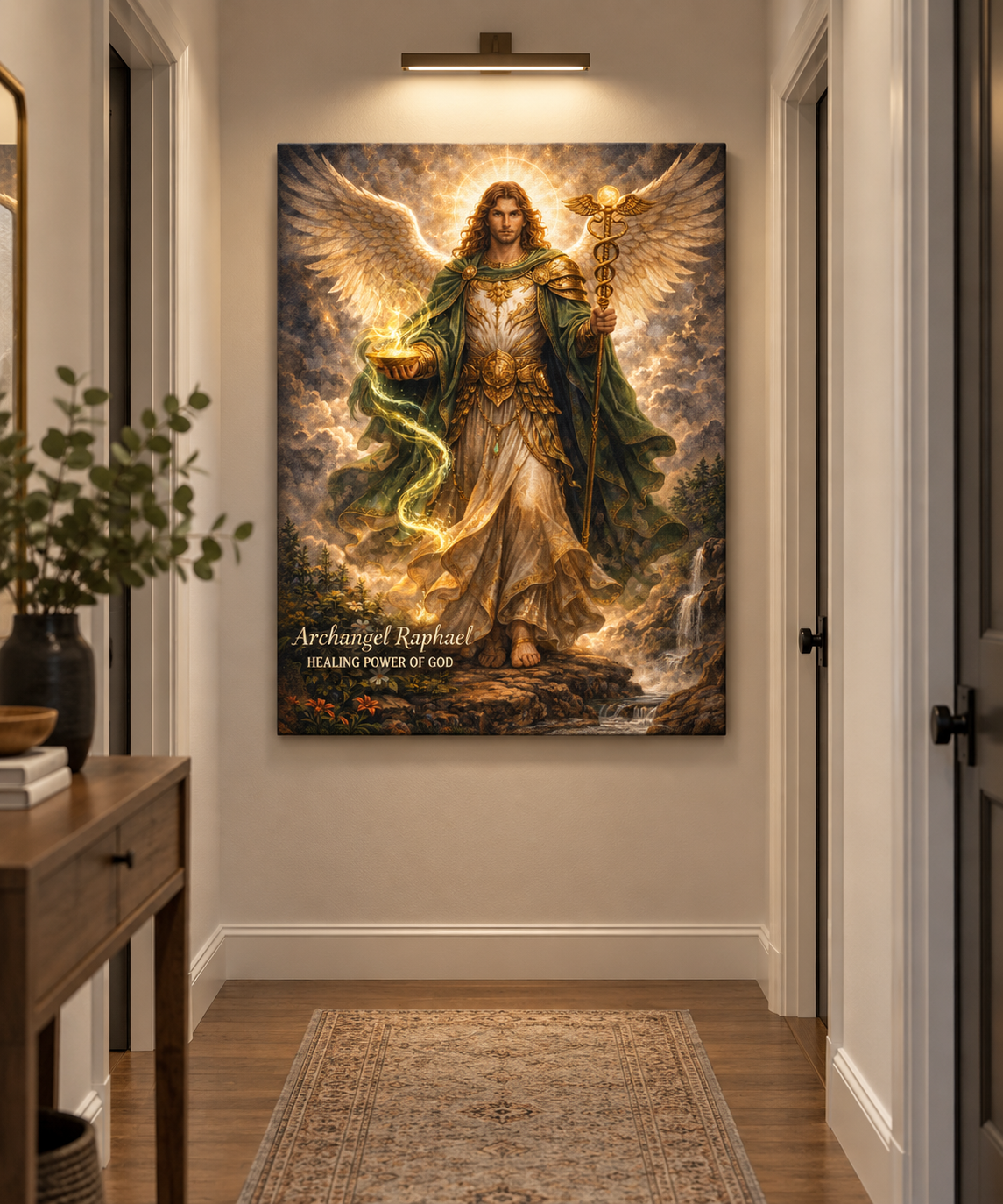 Archangel Raphael Canvas Wall Art