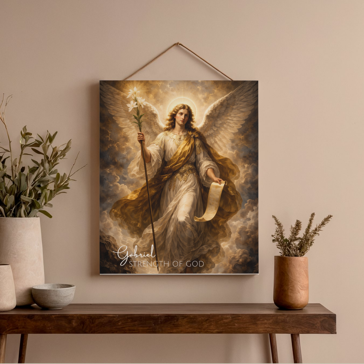 Archangel Gabriel Canvas Wall Art