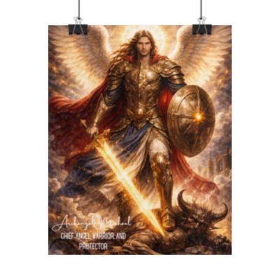Archangel Michael Canvas Wall Art