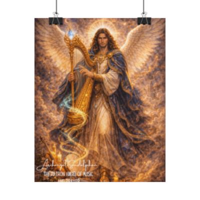 Archangel Sandalphon Music and Prayer Wall Art