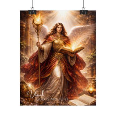 Archangel Uriel God Is My Light Wall Art
