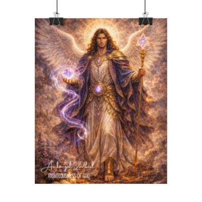 Archangel Zadkiel Canvas Wall Art