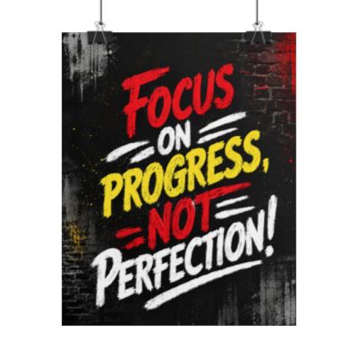 Focus on Progress Canvas Wall Art