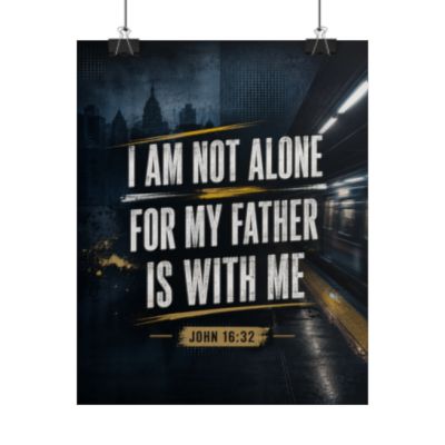 John 16:32 Bible Verse Canvas Wall Art