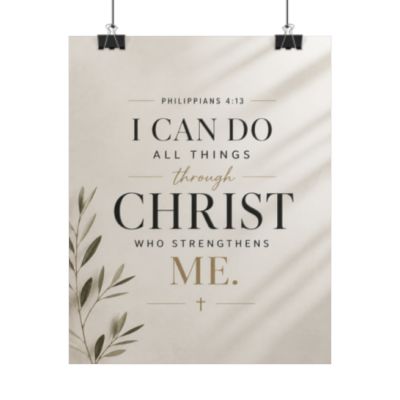 Philippians 4:13 I Can Do All Things Canvas Art