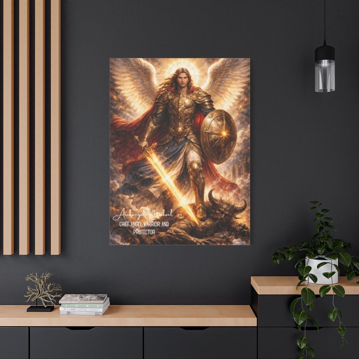 Archangel Michael Canvas Wall Art