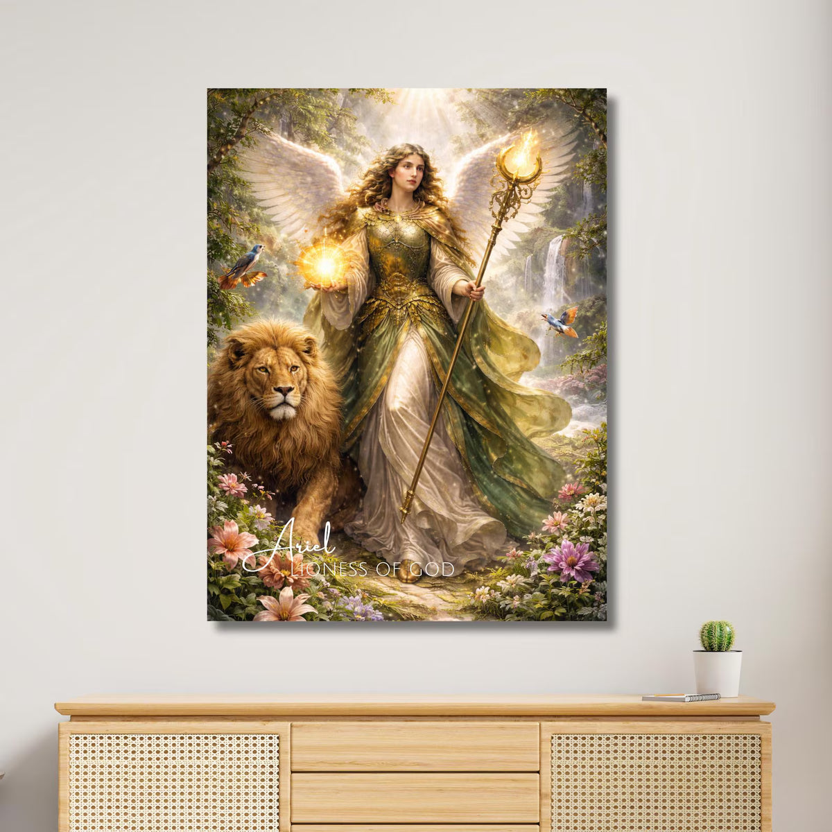 Archangel Ariel Lioness of God Wall Art
