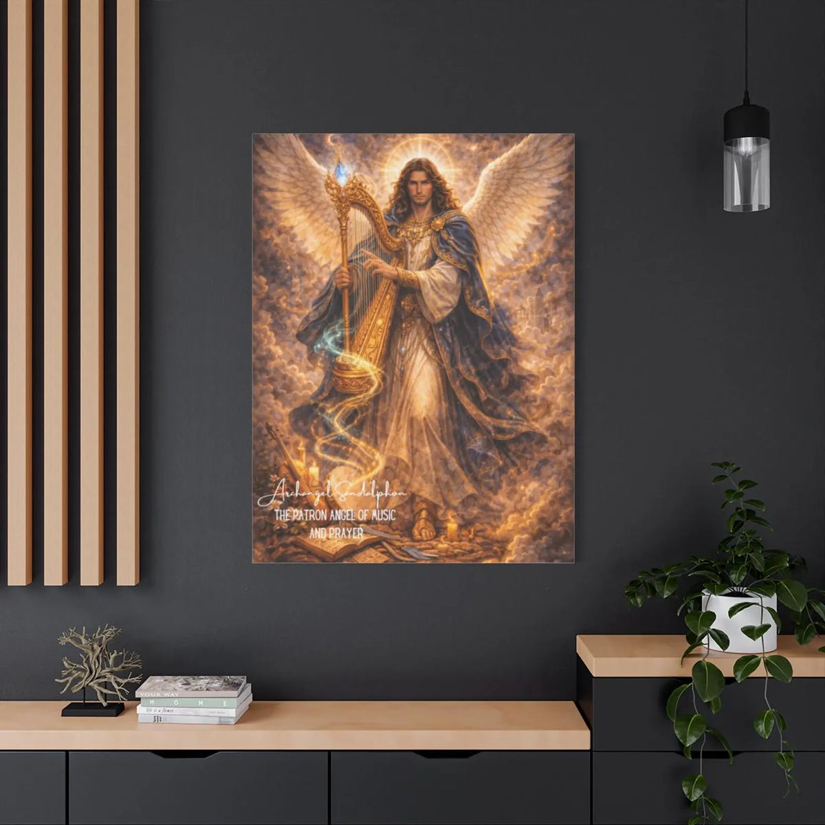 Archangel Sandalphon Music and Prayer Wall Art