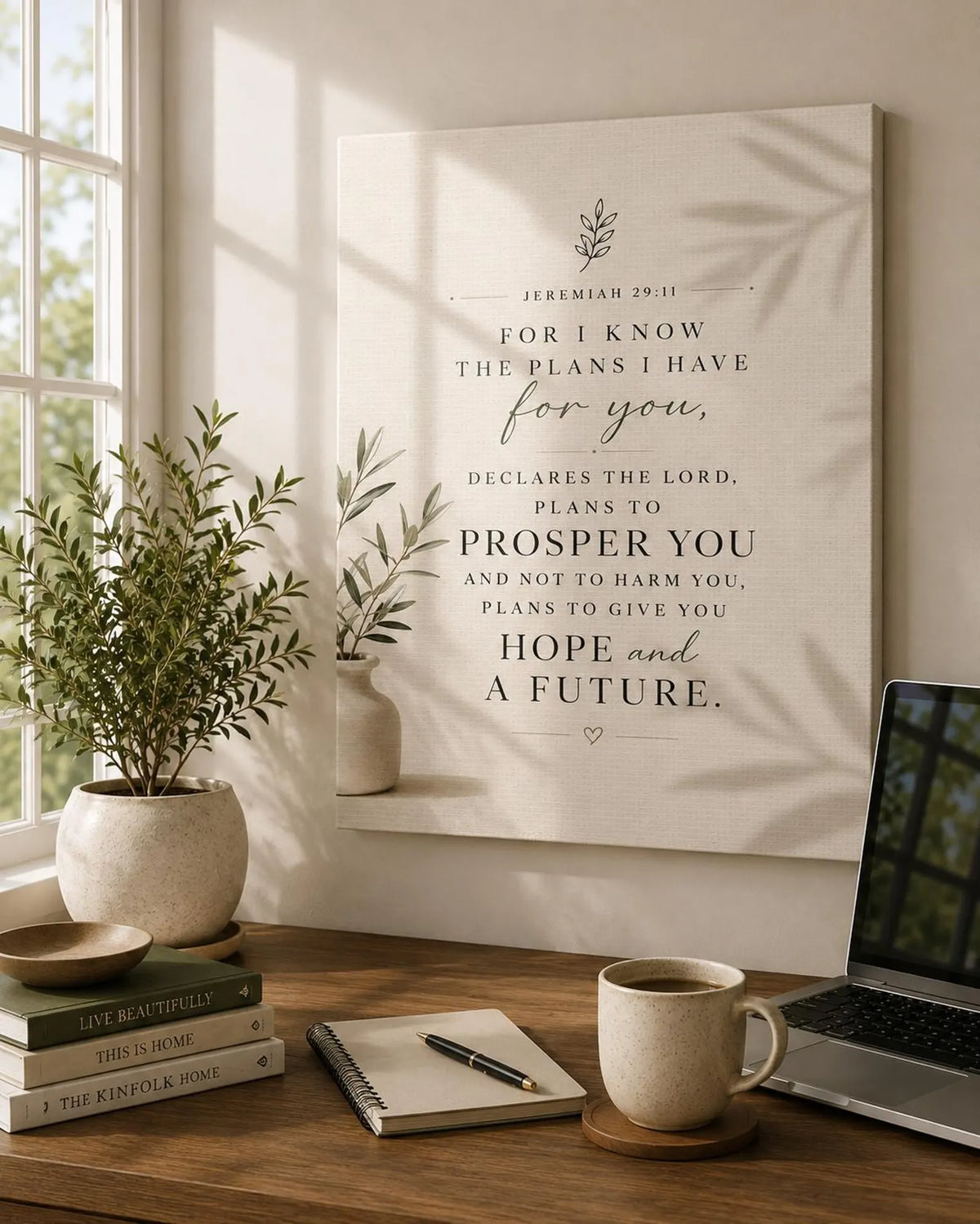 Jeremiah 29:11 Bible Verse Wall Art Canvas