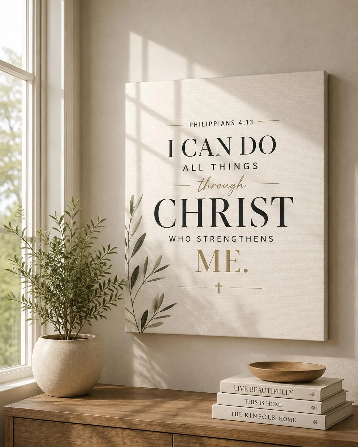 Philippians 4:13 I Can Do All Things Canvas Art