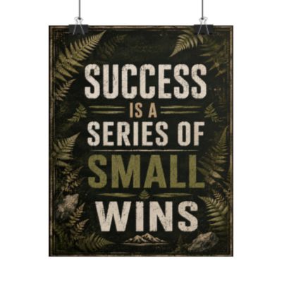 Success Is a Series of Small Wins Canvas Wall Art